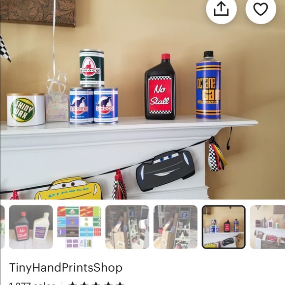 Disney Pixar Cars Rusteze Dinoco Labels - Picture 6 of 12